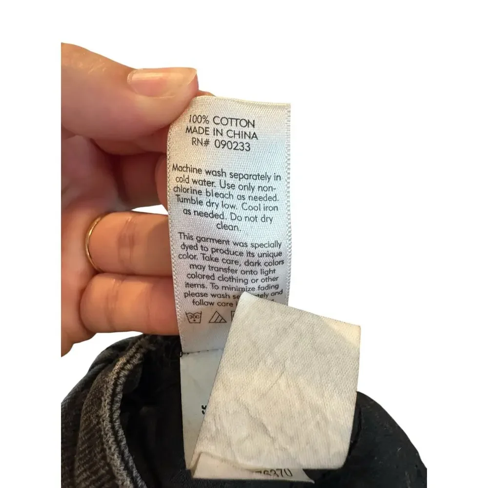 Pacsun Black Denim Lace-Up Mini Skirt | Y2K Grunge High Rise - Picture 8 of 9